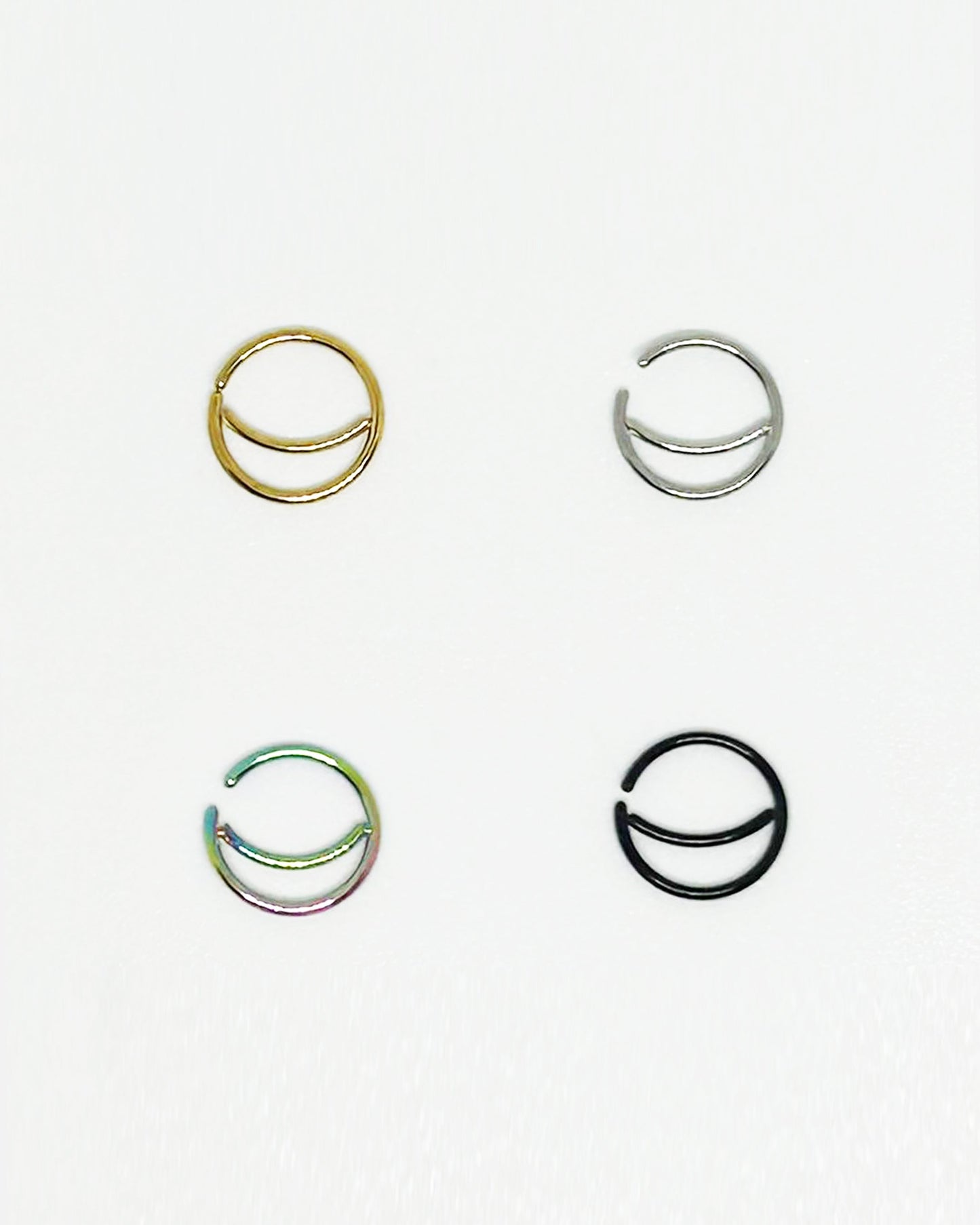 Salvatori Paris Moon Nose Ring Hoops Ears and Nose Piercing