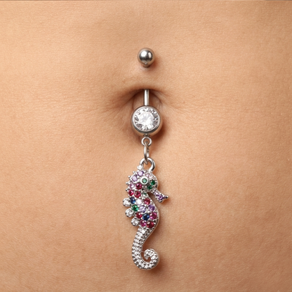 Salvatori Paris Seahorse Dangle Belly Button Piercing