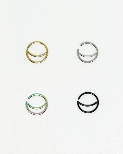 Salvatori Paris Moon Nose Ring Hoops Ears and Nose Piercing