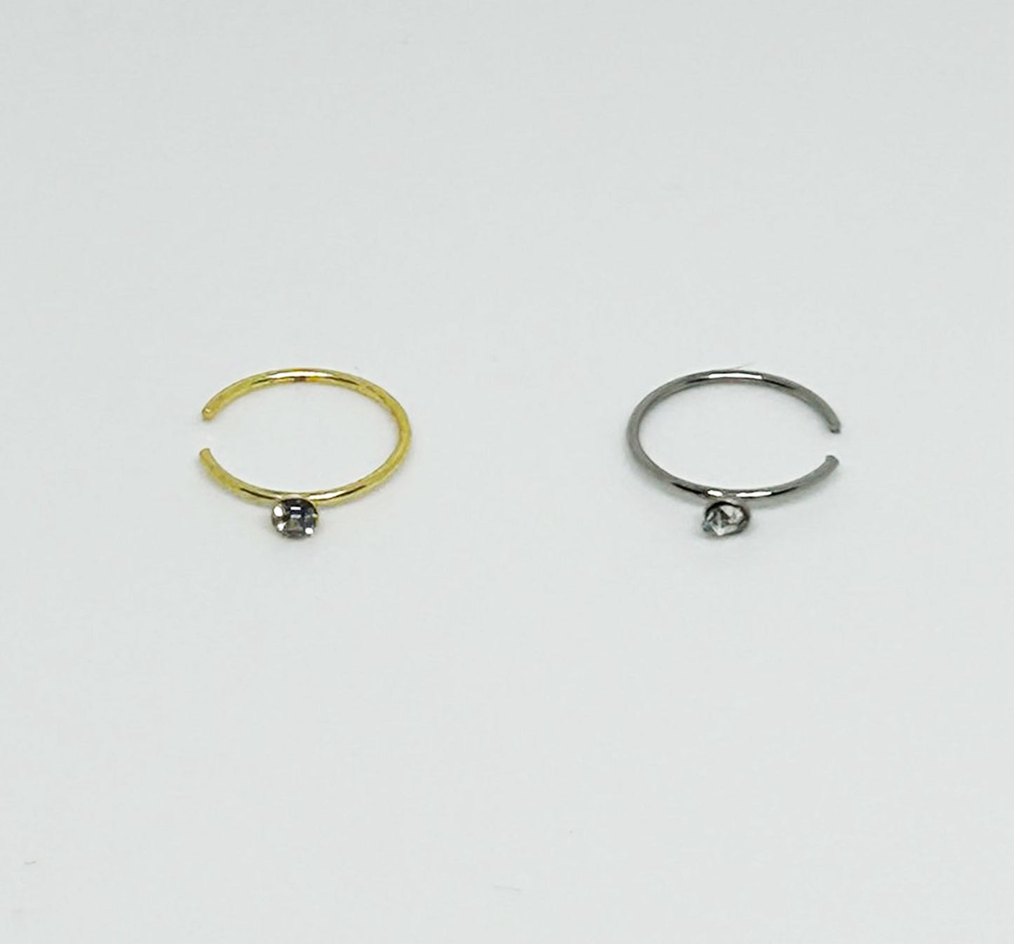 Salvatori Paris Crsytal Nose Ring Hoops Ears and Nose Piercing