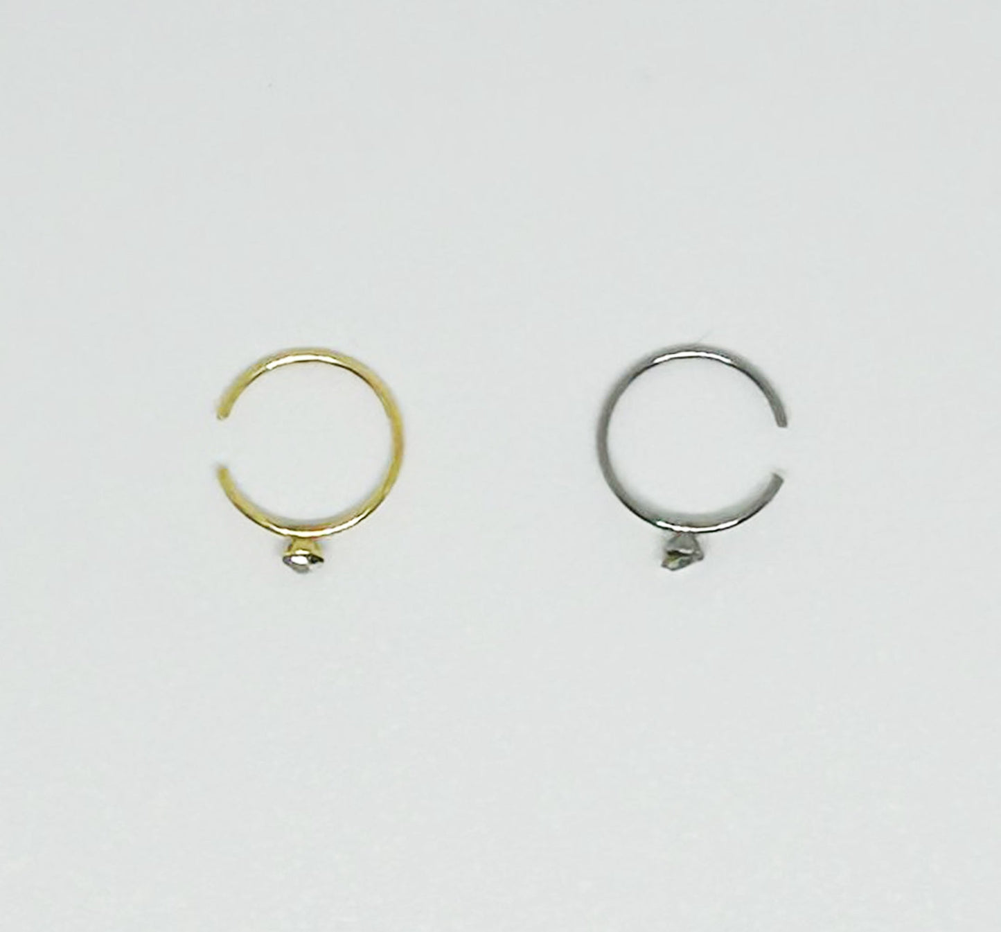 Salvatori Paris Crsytal Nose Ring Hoops Ears and Nose Piercing