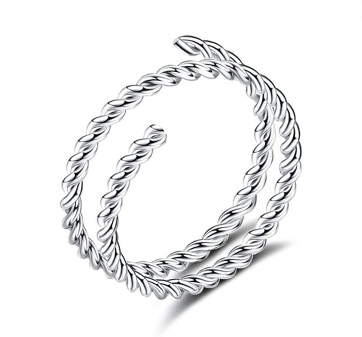 Salvatori Paris Twisted Spiral Double Hoop Nose Ring and Nose Piercing