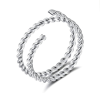Salvatori Paris Twisted Spiral Double Hoop Nose Ring and Nose Piercing