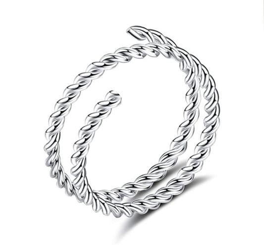 Salvatori Paris Twisted Spiral Double Hoop Nose Ring and Nose Piercing