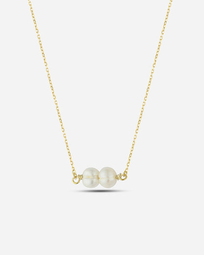 Salvatori Paris Modern Gold Filled Double Baroque Pearl Necklace