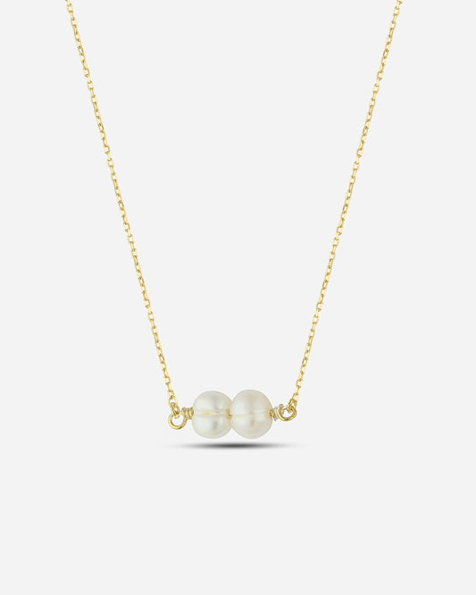 Salvatori Paris Modern Gold Filled Double Baroque Pearl Necklace