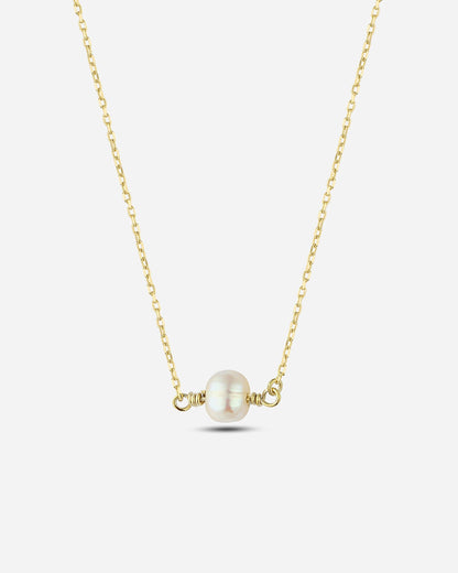 Salvatori Paris Modern Gold Filled Single Baroque Pearl Necklace