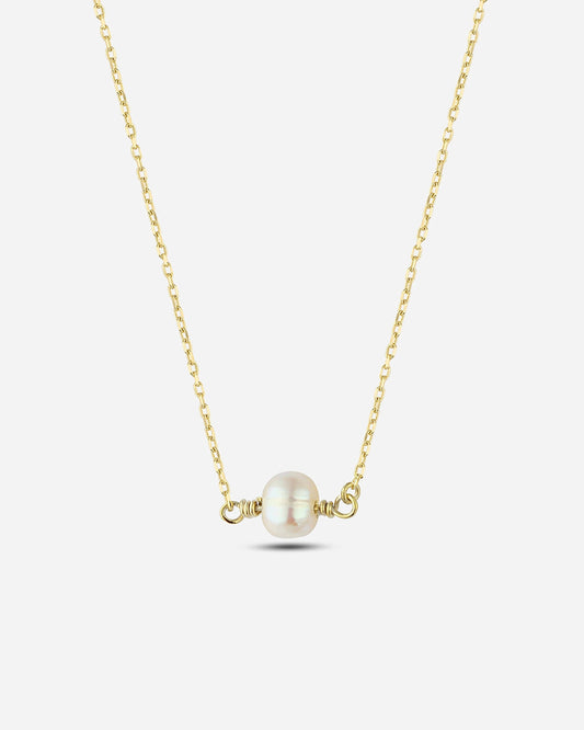Salvatori Paris Modern Gold Filled Single Baroque Pearl Necklace