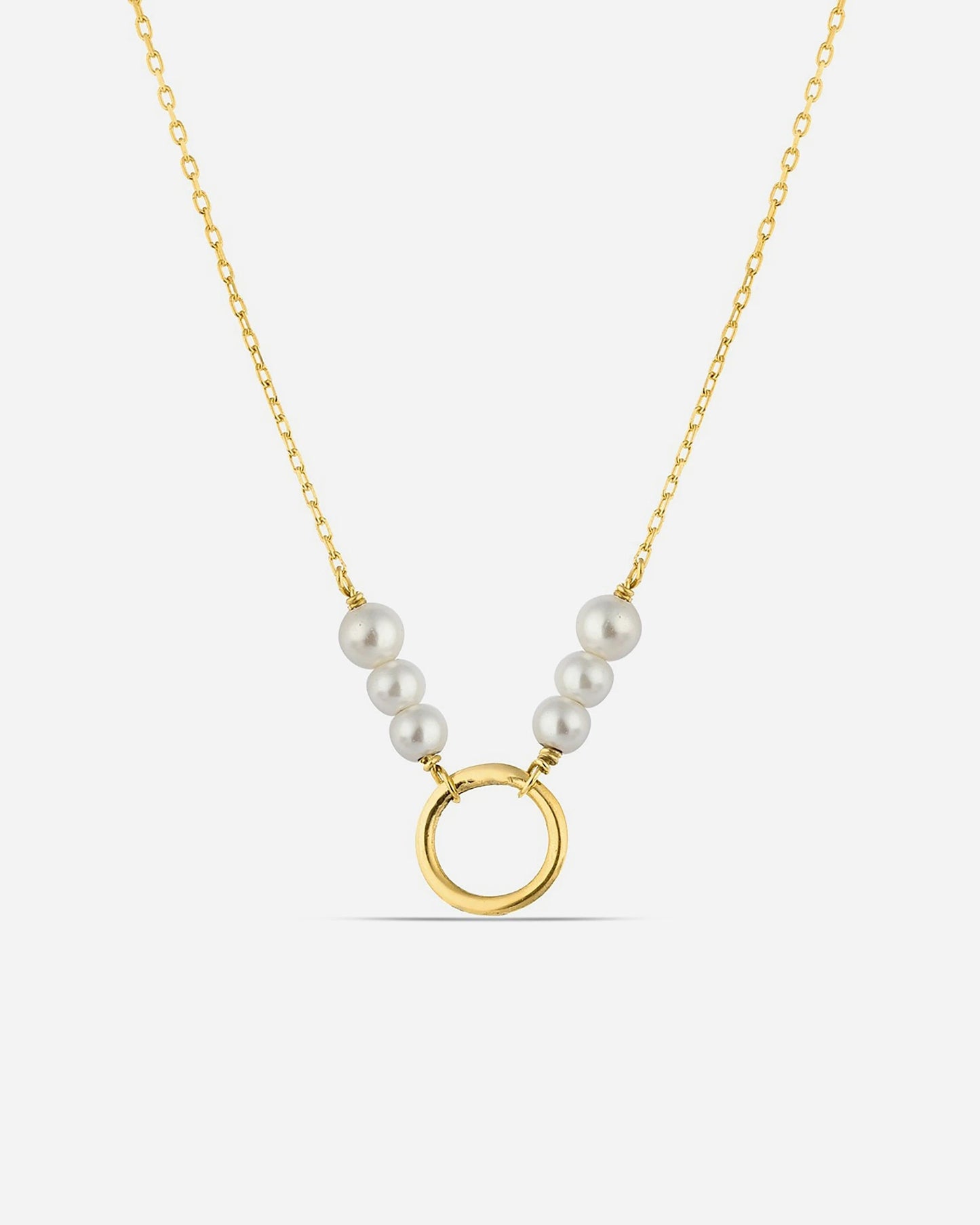 Salvatori Paris Modern Silver Fashion Pearl Necklace Gold Filled