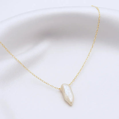 Salvatori Paris Perla Céleste Pendant Baroque Pearl Drop Necklace