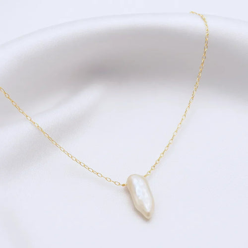 Salvatori Paris Perla Céleste Pendant Baroque Pearl Drop Necklace
