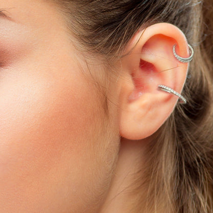 Salvatori Paris Crystal Twist Helix Piercing