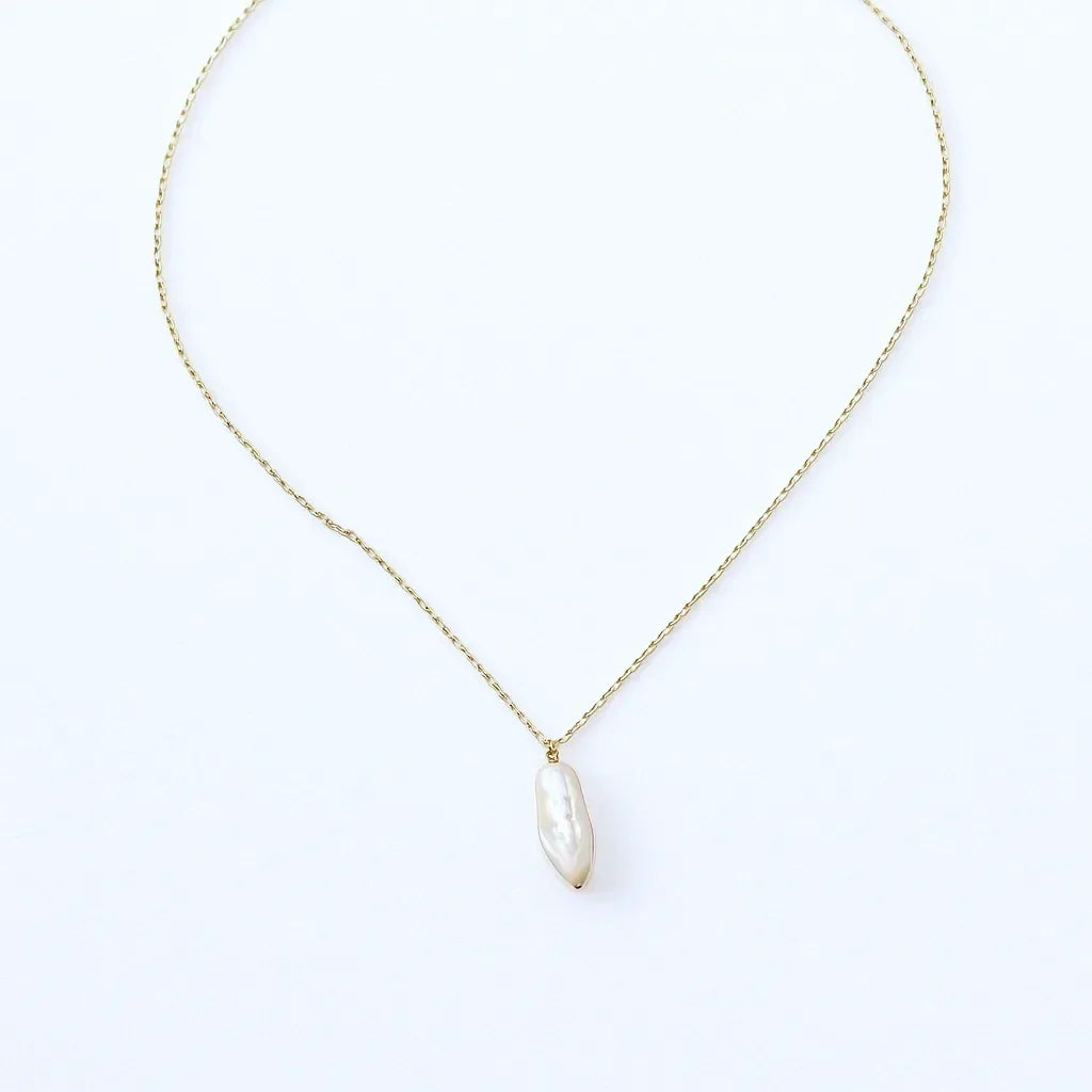 Salvatori Paris Perla Céleste Pendant Baroque Pearl Drop Necklace