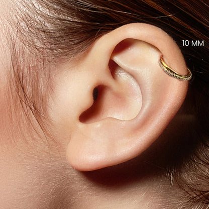 Salvatori Paris Crystal Double Row Helix Piercing