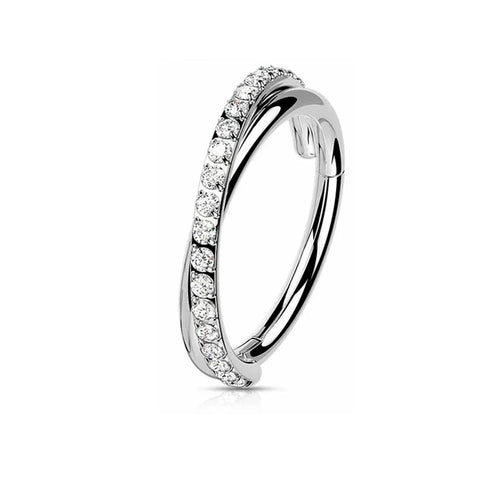 Salvatori Paris Crystal Twist Helix Piercing