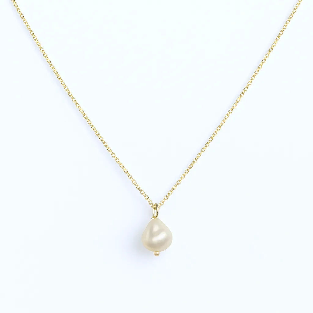 Salvatori Paris Fleur de Perle Single Baroque Pearl Pendant Necklace