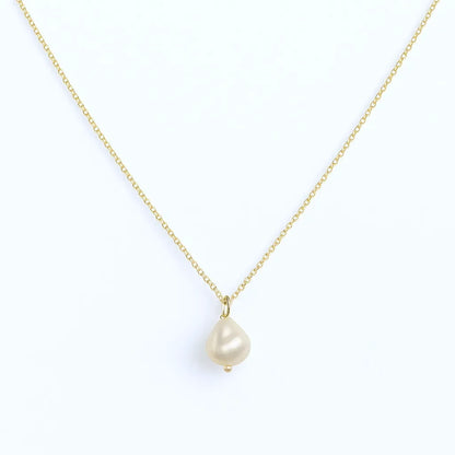 Salvatori Paris Fleur de Perle Single Baroque Pearl Pendant Necklace