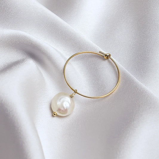 Salvatori Paris Lys Doré Large Drop Pearl Earrings