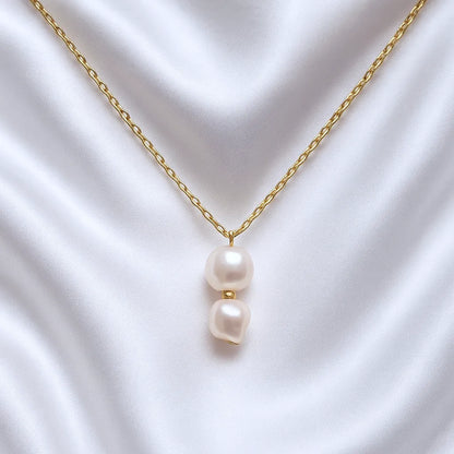 Salvatori Paris Perla Royale Double Pearl Necklace