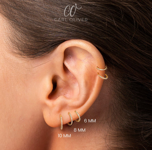 Salvatori Paris Crystal Clicker Classic Helix Piercing