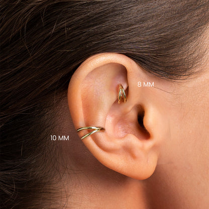 Salvatori Paris Classic Double Helix Piercing and Clicker