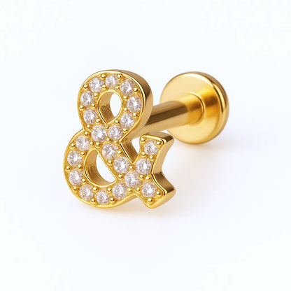 Salvatori Paris & Shape Titanium Crystal Piercing