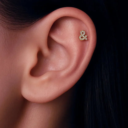 Salvatori Paris & Shape Titanium Crystal Piercing