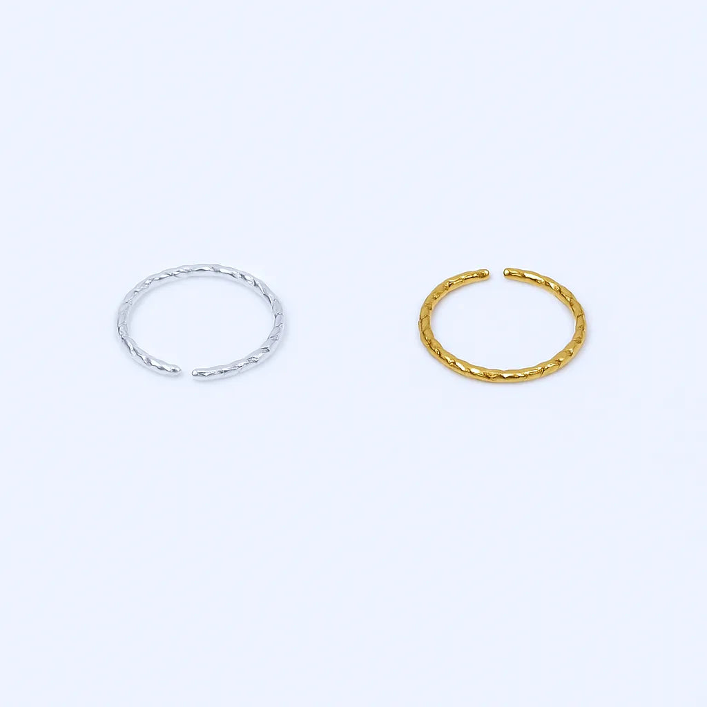 Salvatori Paris Twisted Hoop Nose Ring and Nose Piercing