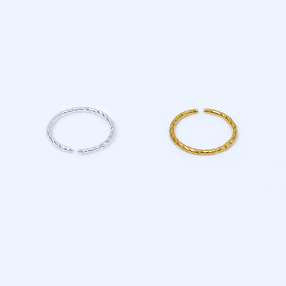 Salvatori Paris Twisted Hoop Nose Ring and Nose Piercing