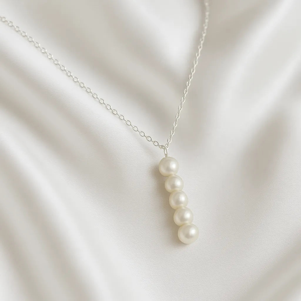 Salvatori Paris Vent Saphir Silver Baroque Pearl Choker Necklace