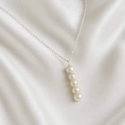 Salvatori Paris Vent Saphir Silver Baroque Pearl Choker Necklace