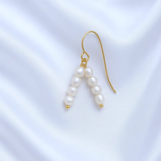 Salvatori Paris Voile d’Or Hook Drop Earrings