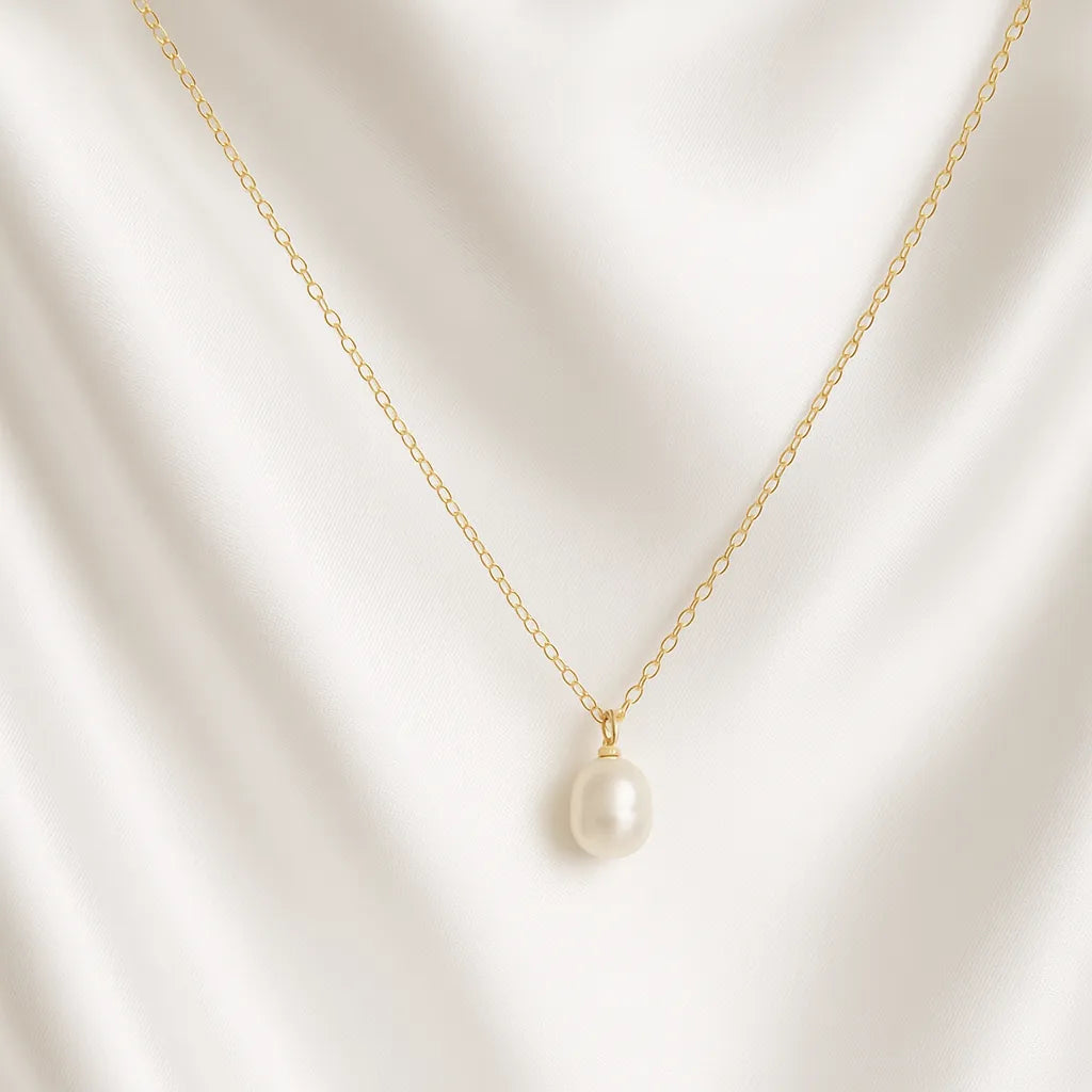 Salvatori Paris Voile d’Or Single Classic Pearl Necklace