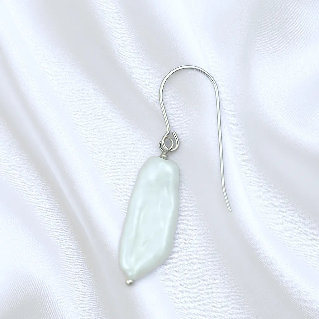 Salvatori Paris Perla Céleste Silver Pendant Baroque Pearl Drop Earring