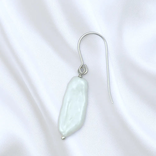 Salvatori Paris Perla Céleste Silver Pendant Baroque Pearl Drop Earring