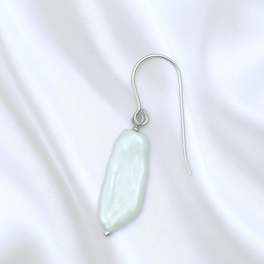 Salvatori Paris Perla Céleste Silver Pendant Baroque Pearl Drop Earring