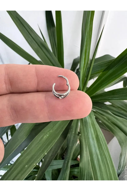 Salvatori Paris Crystal Double Nose Clicker Piercing