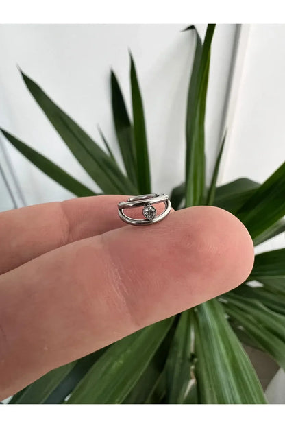 Salvatori Paris Crystal Double Nose Clicker Piercing