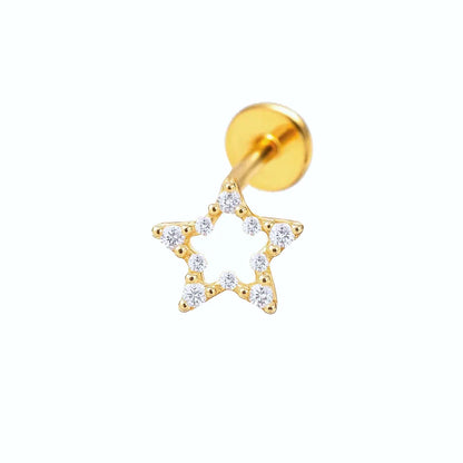 Salvatori Paris Cubic Zirconia Star Titanium Piercing