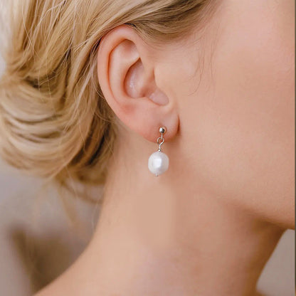 Salvatori Paris Silva Opale Silver Stud Earrings