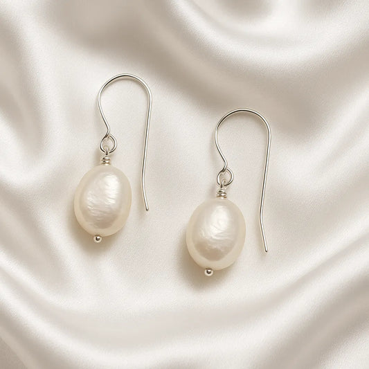 Salvatori Paris Clara Lux Hook Large Pearl Earrings
