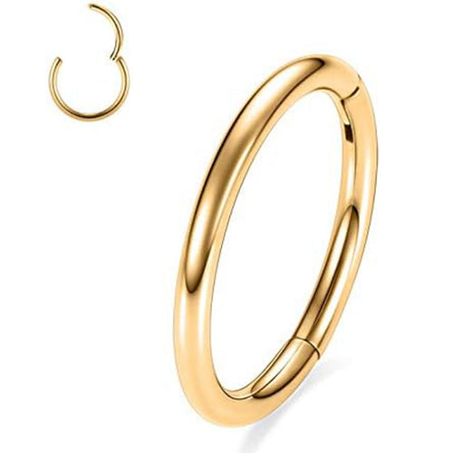 Salvatori Paris Plain Clicker Rook Piercing and Hoop
