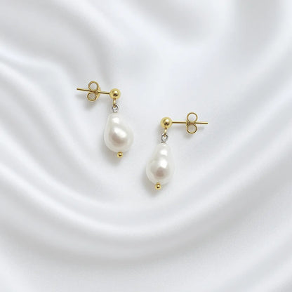 Salvatori Paris Vita Perlata Stud Drop Earrings