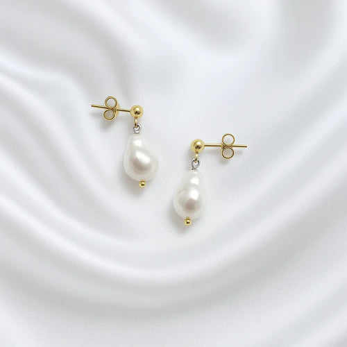 Salvatori Paris Vita Perlata Stud Drop Earrings