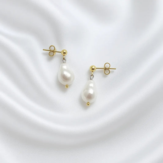 Salvatori Paris Vita Perlata Stud Drop Earrings