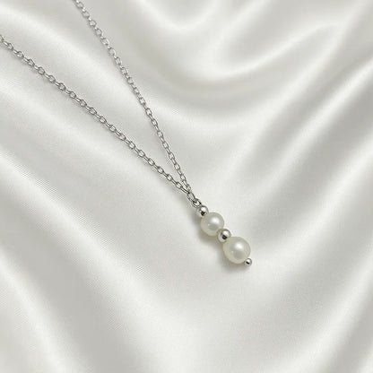 Salvatori Paris Fleur Céleste Silver Pearl Necklace