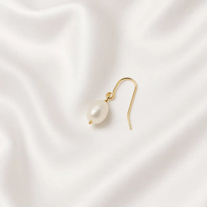 Salvatori Paris Clara Lux Gold Filled Hook Large Pearl Earrings