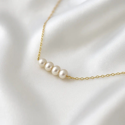 Salvatori Paris Vent Saphir Tiny Baroque Pearl Necklace