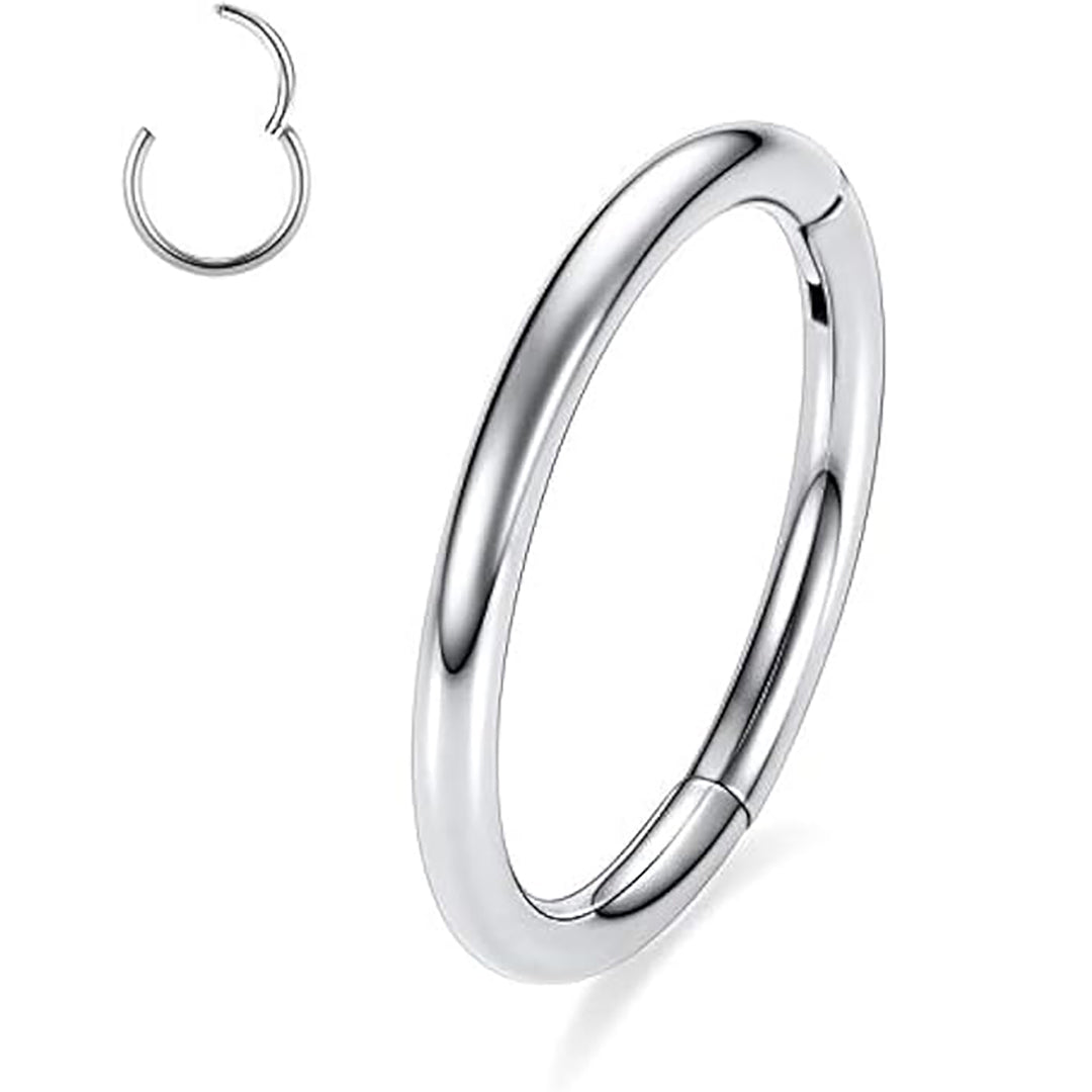 Salvatori Paris Plain Clicker Rook Piercing and Hoop