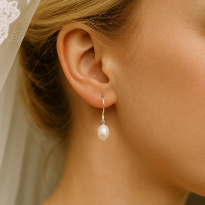 Salvatori Paris Clara Lux Hook Large Pearl Earrings